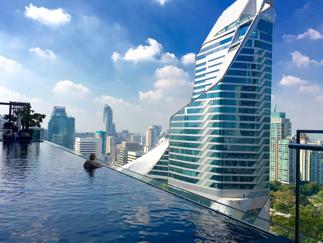 Bangkok, Thailand, Temple, Tour, Travel, Expat, skyscraper, infinity pool, okura prestige hotel